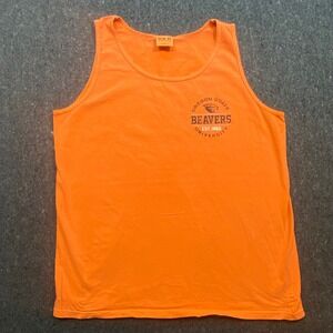 Blue 84 Collegiate Men L Oregon State Beavers Tank Top Orange Graphic‎ 3951